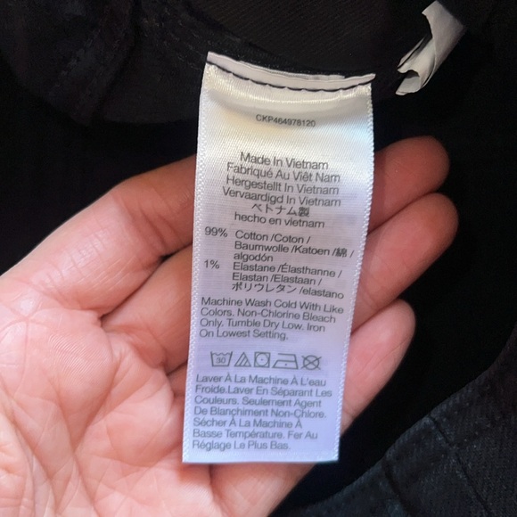 Madewell‎ “The Perfect Vintage” Black Jeans Tuxedo Edition Size 27 NWT - Picture 12 of 13